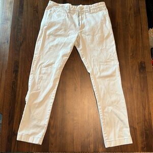 J. Crew 31 x 30 light khaki/nearly white Slim Chinos